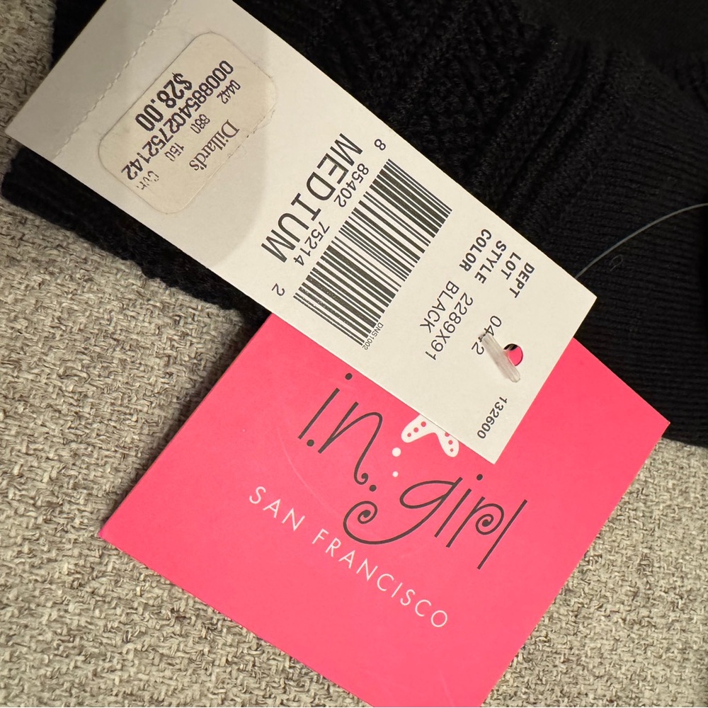 Girls Black Cardigan - Picture 6 of 6